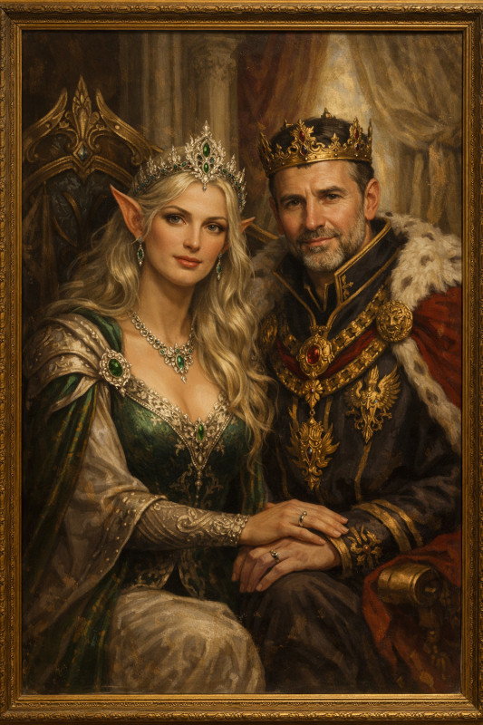 Impératrice Evasheen et som nari l'empereur Consor Sir Robert